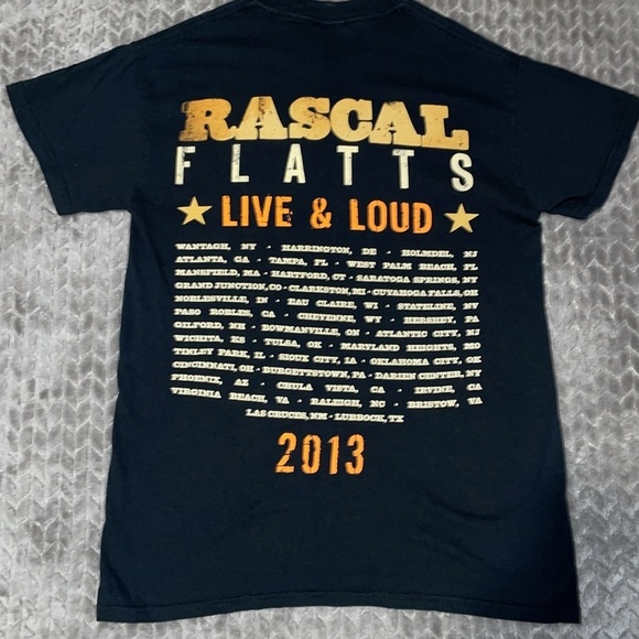 Rascal Flatts Live & Loud 2013 Concert Tour Shirt.  Size Small - Picture 4 of 6
